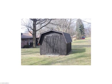 Storage shed in back yard*