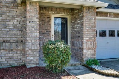 Inviting covered front porch