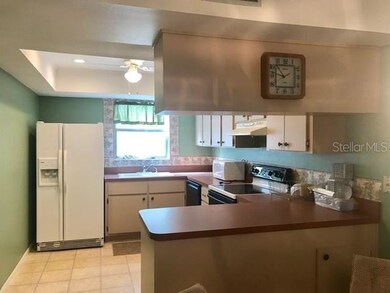 Your big kitchen features all appliances - fridge,