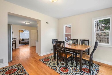 Family room currently being used as a dining room 