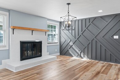 Unfurnished living room featuring a notable chande