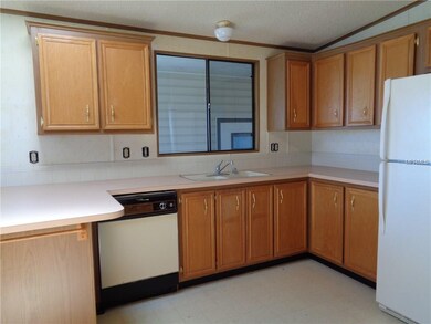 more cabinets, counter and dishwasher