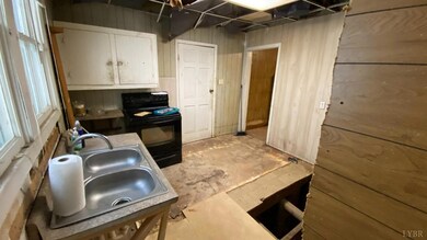 View of Back Door directly off demo'd Kitchen area