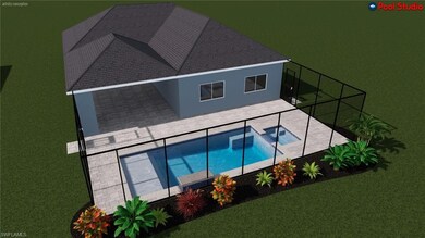 Pool and spa included in home (Virtual rendering)