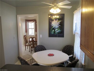 The eat in kitchen features sitting area, ceiling 