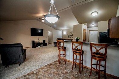 View of island and the chairs stay.