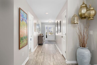 Hall featuring light hardwood / wood-style floors