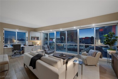 Living area featuring light wood-style flooring an
