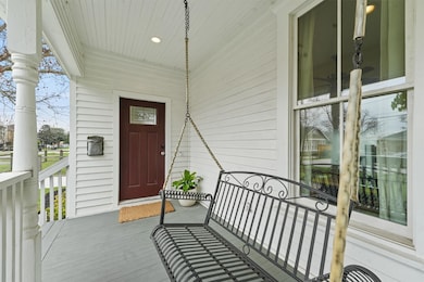 Inviting front porch, great for enjoying early mor