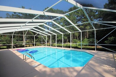 Pool with golfcourse views