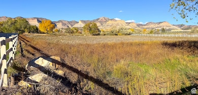 Mountain view with rural landscape