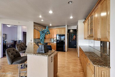 Kitchen w/ granite counter tops