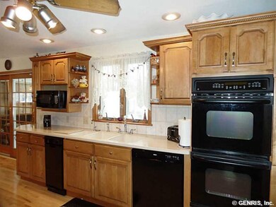 Kitchen Double built in oven, corian counter tops 