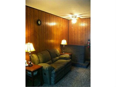 Family Room. Corner of Family Room with brick bar