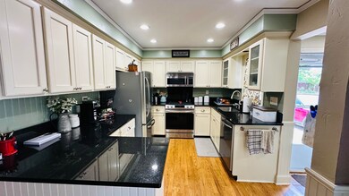 granite counters, stainless steel appliances, farm