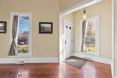 Entryway featuring hardwood / wood-style flooring
