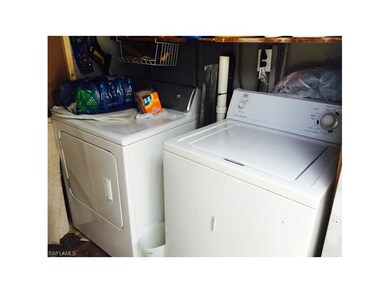 Storage with full size washer and dryer