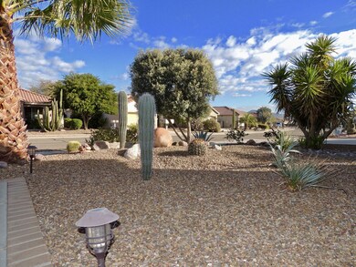 The front landscaping