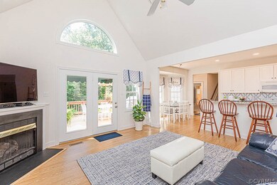Vaulted family room