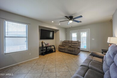 French doors to patio
