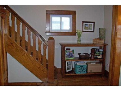 Foyer ENTRY FOYER WITH BEAUTIFUL WOOD STAIRCASE & 