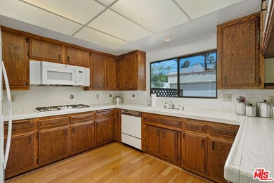 Kitchen overlooking back yard