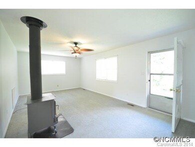 Living Room with wood stove
