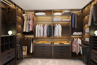 Virtually staged/ Master closet