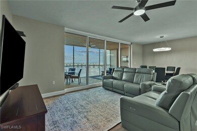 Living room with hardwood / wood-style flooring, c