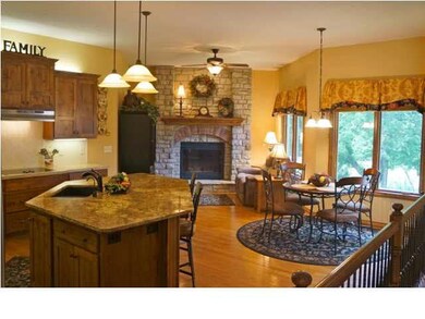 Large kitchen with pantry