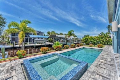 Saltwater heated pool and spa