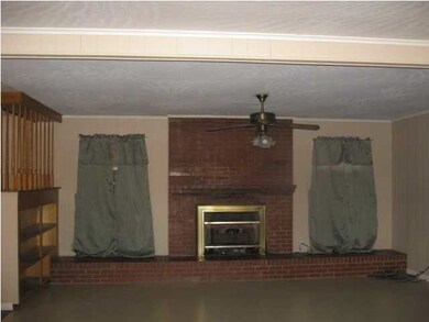 Family room with fireplace