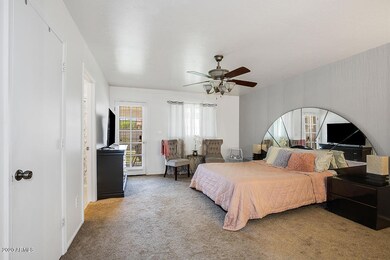Walk-in closet! Door to back patio!