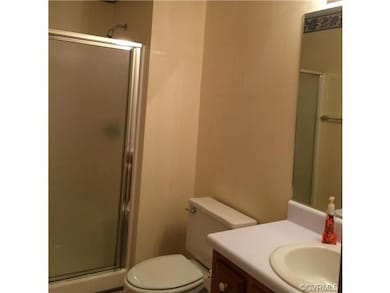 Master bedroom full bath with 4' shower w/glass do