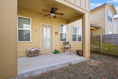 Doorway to property featuring a patio area and a 