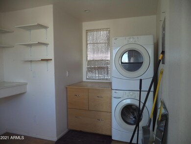 Full Size Washer Dryer in Shed