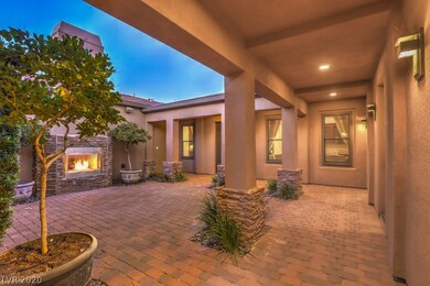 Courtyard entrance with pavers