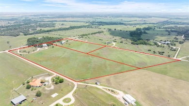 Aerial view of property boundaries.