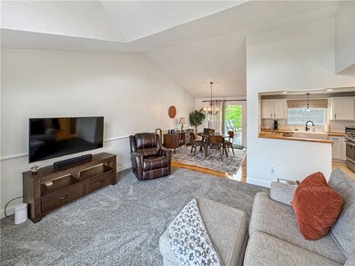 Light and bright interior, vaulted ceilings, open