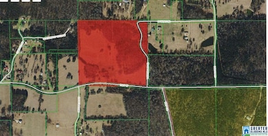 Red highlight area shows parcel boundaries