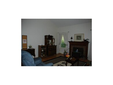 Living Room with Vaulted Ceiling