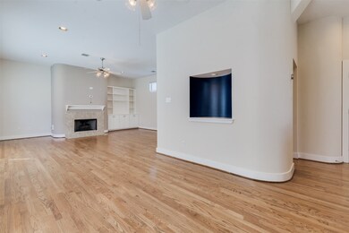 Dining area between kitchen and living areas