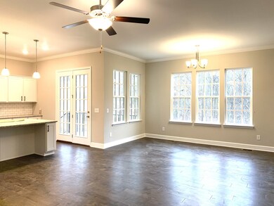 Open Family room with dining area, great for entertaining.