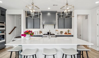 Kitchen with Brellin Greyhound cabinets 
