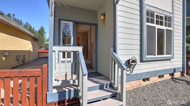 Covered front porch.