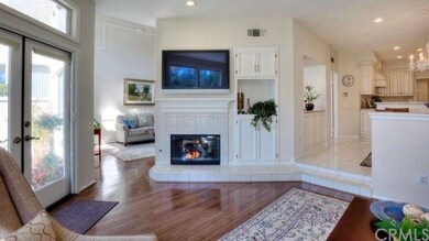 Inviting family room flows into the formal living 