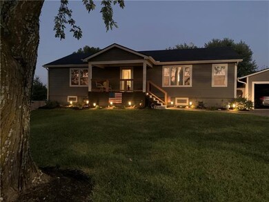 Front of the house in the evening