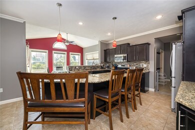 Open to the dining area.