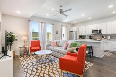 Open living space (model unit pictured - 5th floor