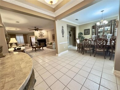 Foyer open to formal dining and living room